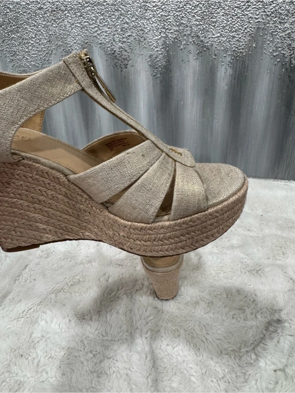 Michael Kors Berkley Weave Canvas Espadrille Wedge
